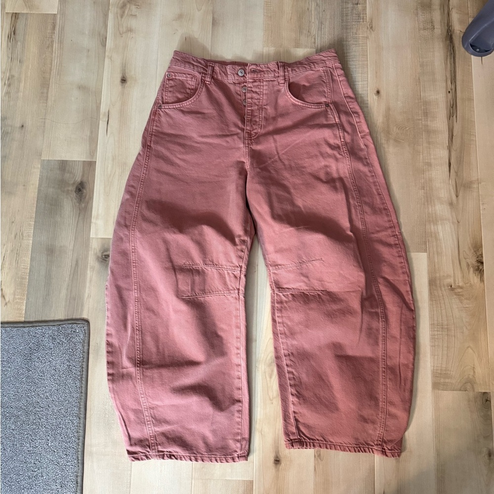 Free People barrel jeans